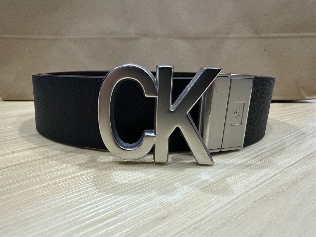 Calvin klein deals logo belt