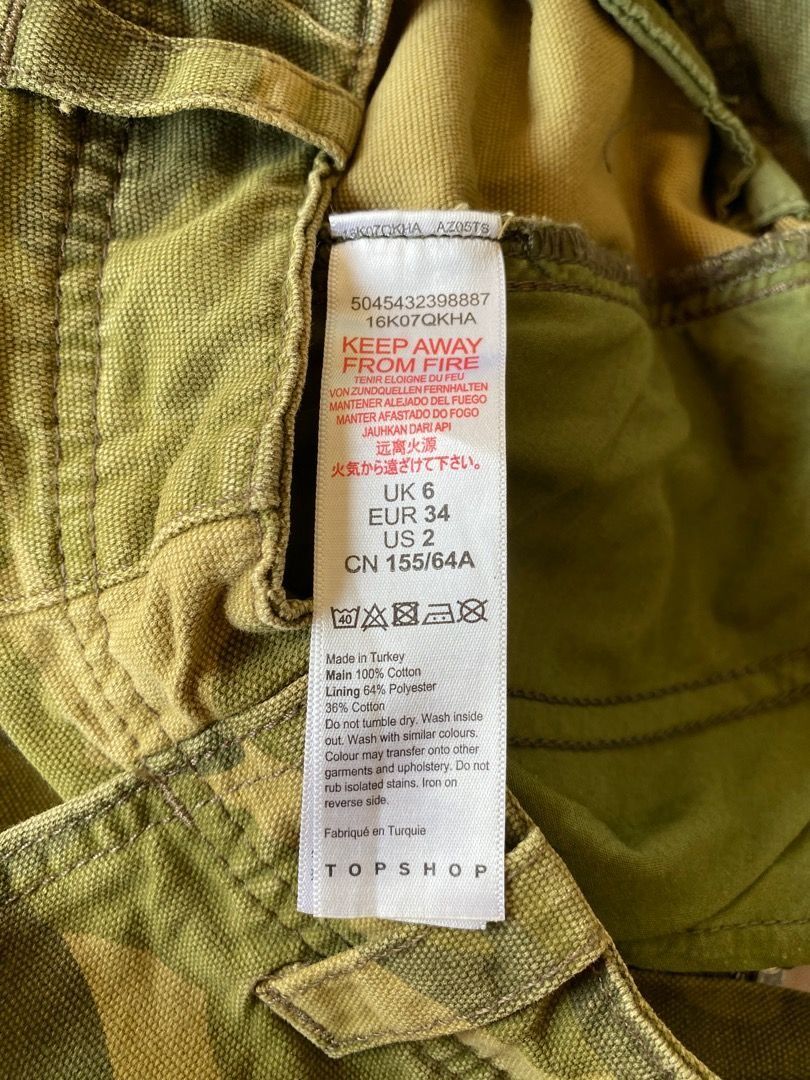 CAMO STYLE TOPSHOP CARGO PANTS B 1