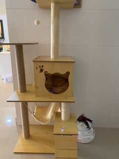 Cat Tree House premium wood