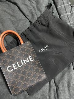 Celine mini vertical cabas Triomphe canvas and calfskin in white, Women's  Fashion, Bags & Wallets, Purses & Pouches on Carousell