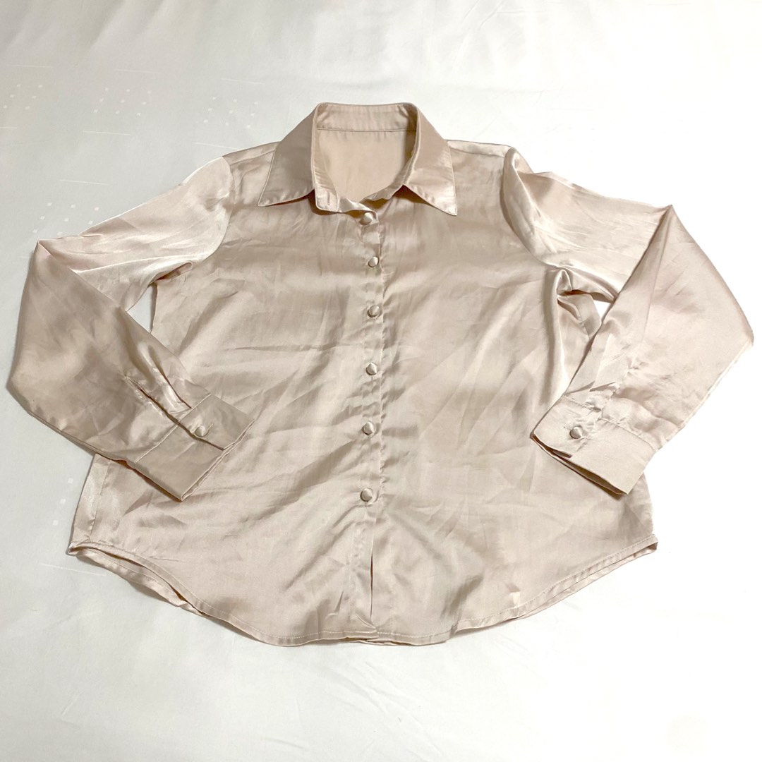 Champagne dress shirt cheap