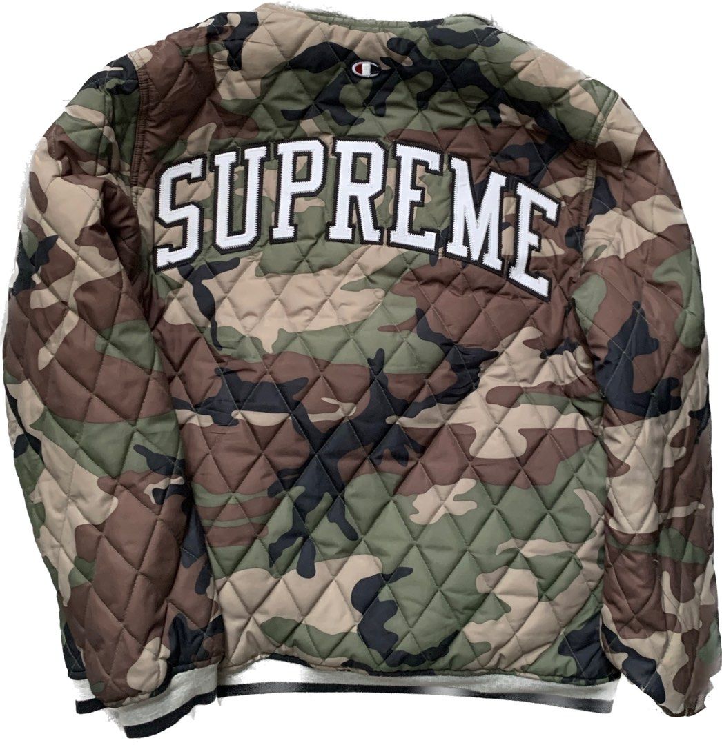Supreme x champion reversible hooded jacket clearance