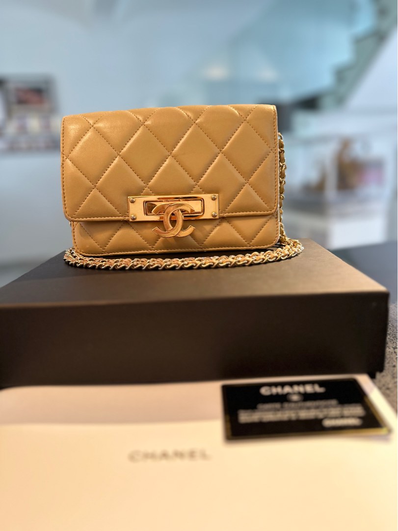 Chanel Golden Class Double C WOC, Luxury, Bags & Wallets on Carousell