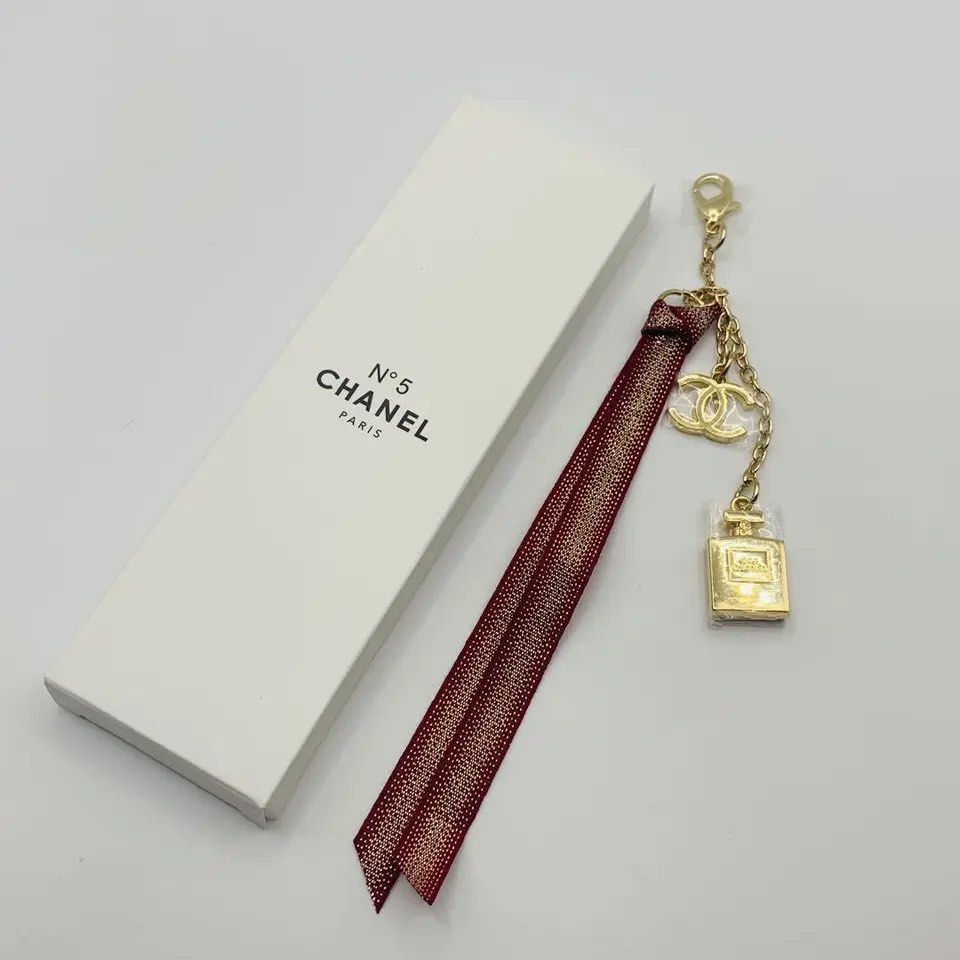 CHANEL Key Ring Bag Charm with Ribbon Holiday Limited 2022 NO BOX