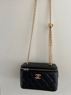 100+ affordable chanel vanity caviar beige For Sale, Bags & Wallets