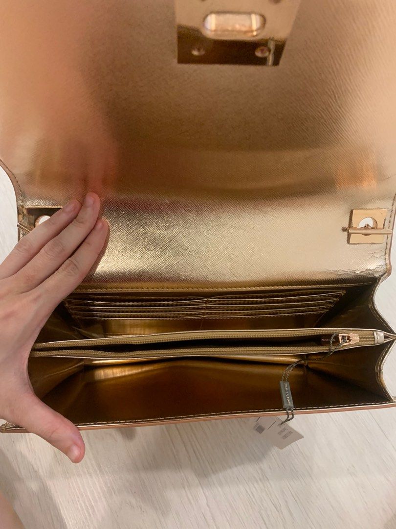 Rose gold coloured discount handbags
