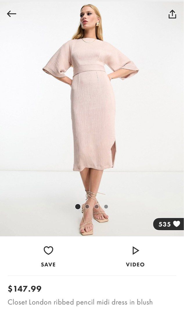 Closet london ribbed pencil dress with tie deals belt in mustard