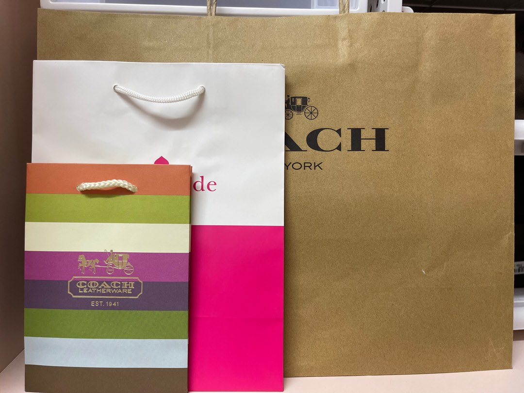 COACH KATE SPADE PAPER BAGS Luxury Accessories on Carousell
