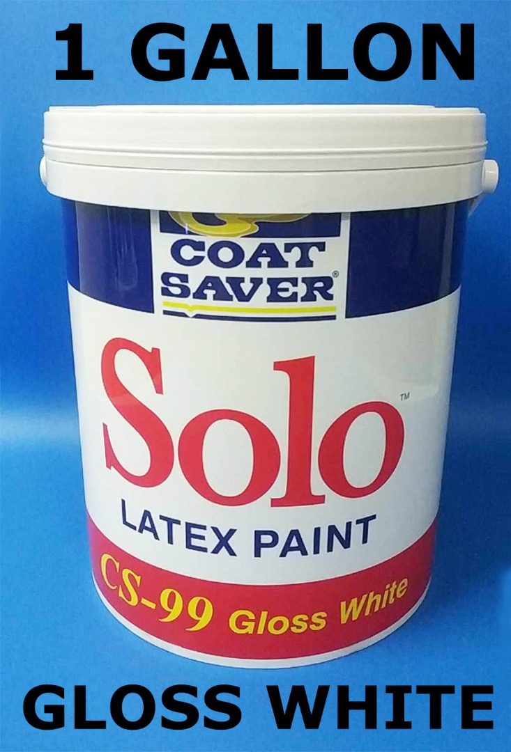 COAT SAVER GLOSS LATEX WHITE ( 1 GALLON ) CS99 COATSAVER SOLO LATEX