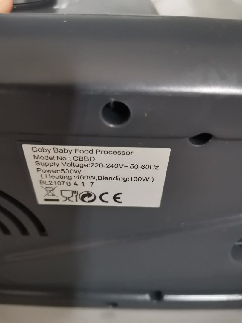 Coby baby food processor, Babies & Kids, Nursing & Feeding, Weaning