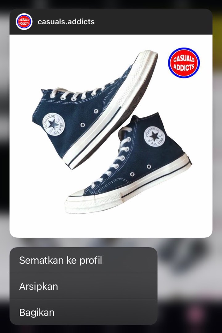 Converse top original shopee