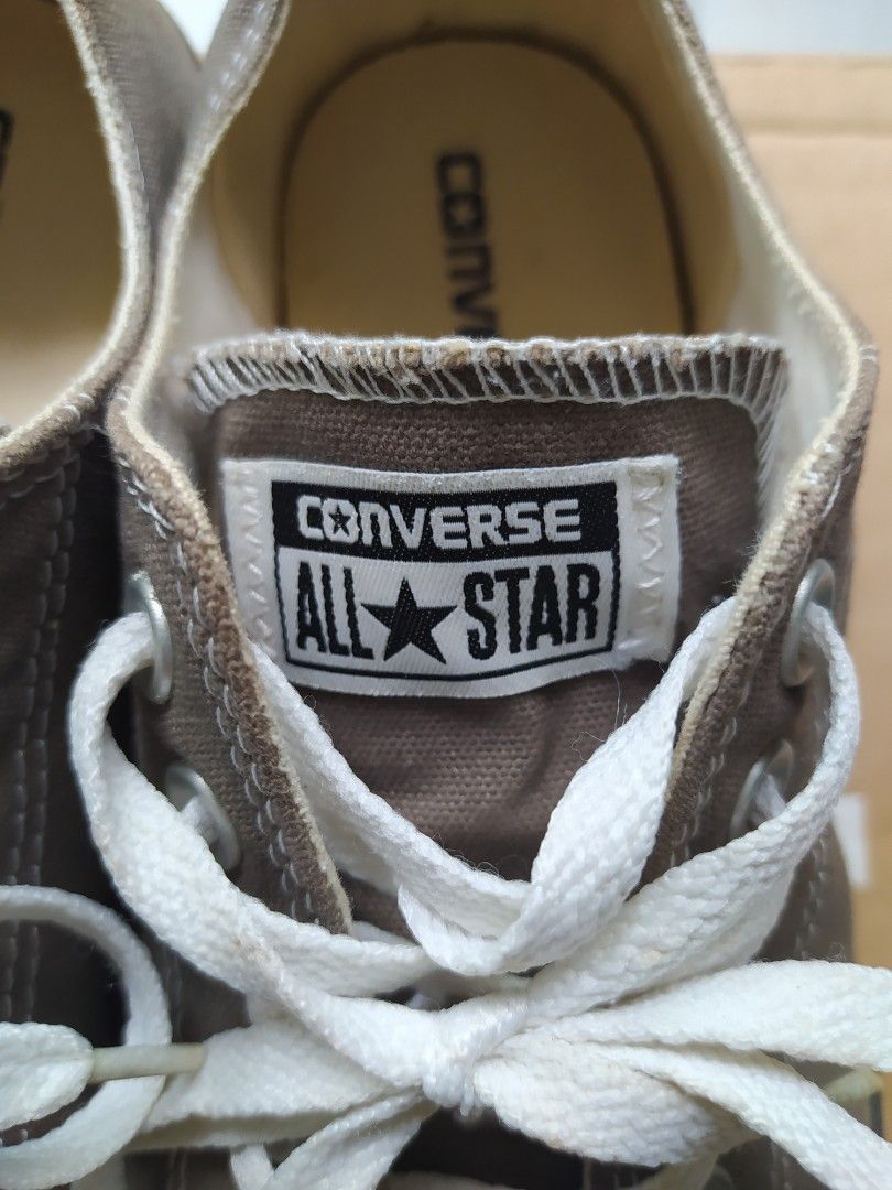 Converse all stars in grey white size uk9 Men s Fashion Footwear