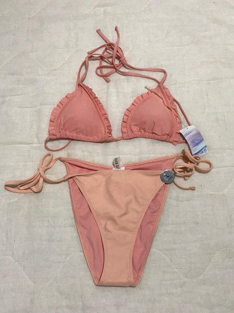 Coral bikini set