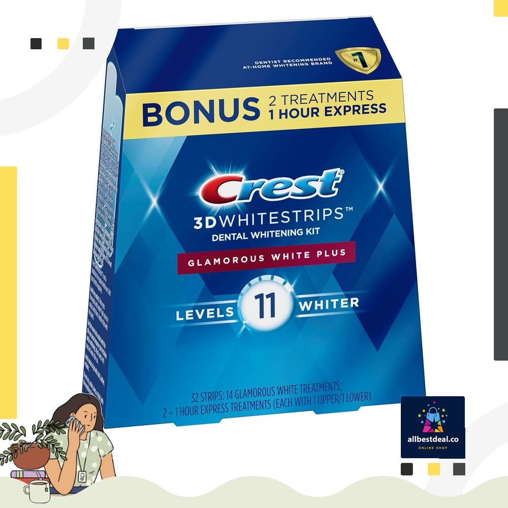 Crest 3D Whitestrips Glamorous White Teeth Whitening Strip Kit