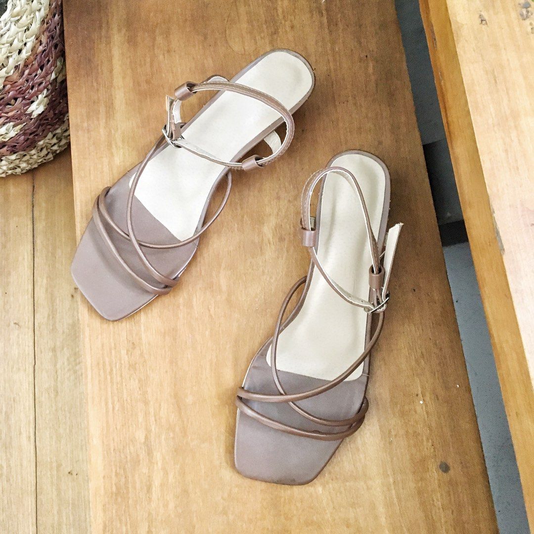 Strappy 1 on sale inch heels