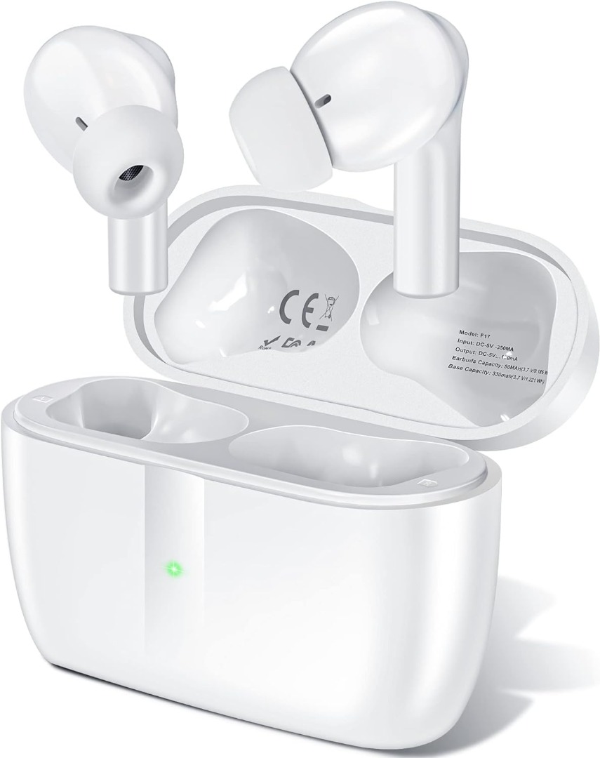 DISCOUNTED bakibo Wireless Earbuds Bluetooth 5.3 in Ear Earphones with Built in 6 Mic Waterproof Ear Buds Deep Bass Stereo Headphones 32 Hours Play