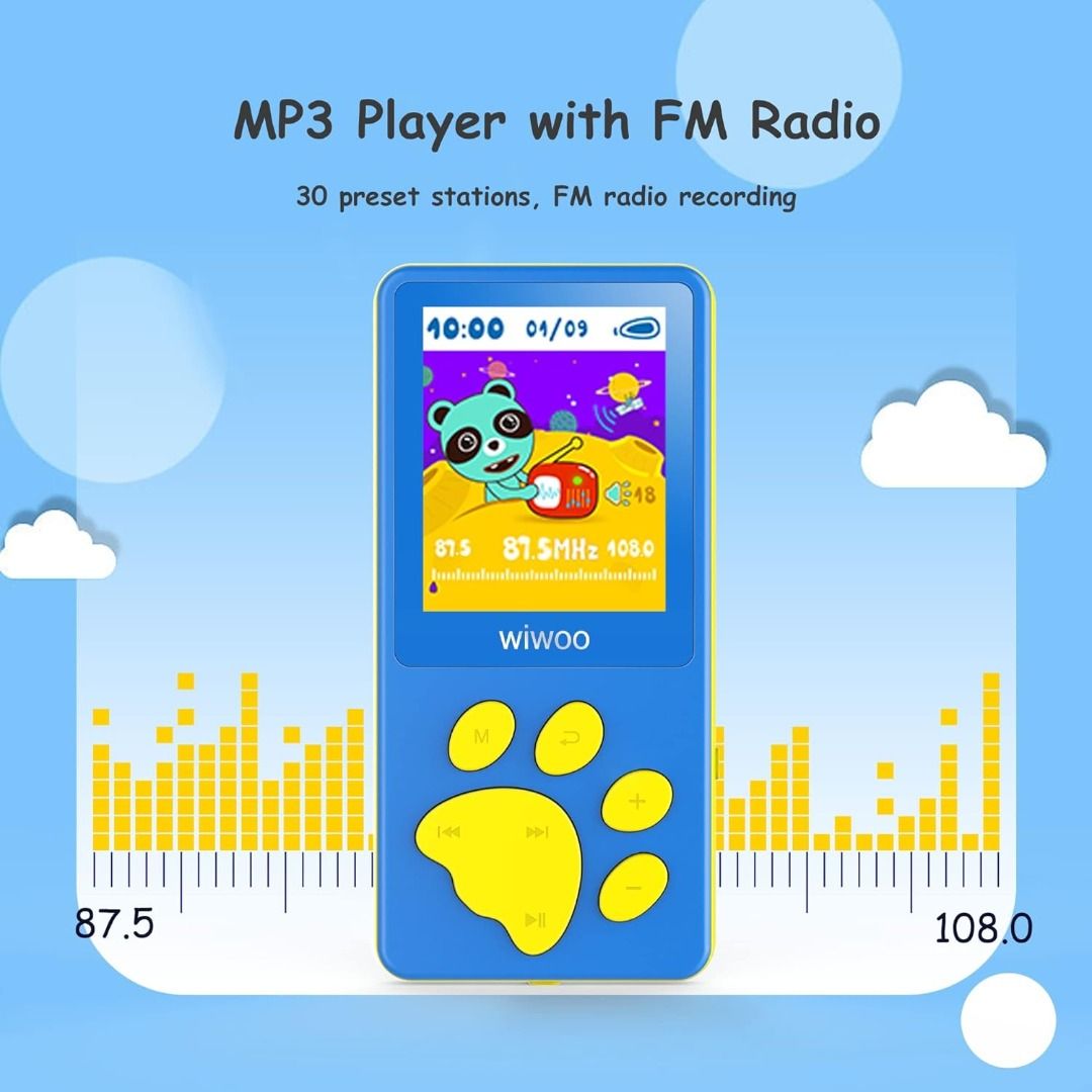 DISCOUNTED! MP3 Player for Kids, wiwoo Portable Music Player with