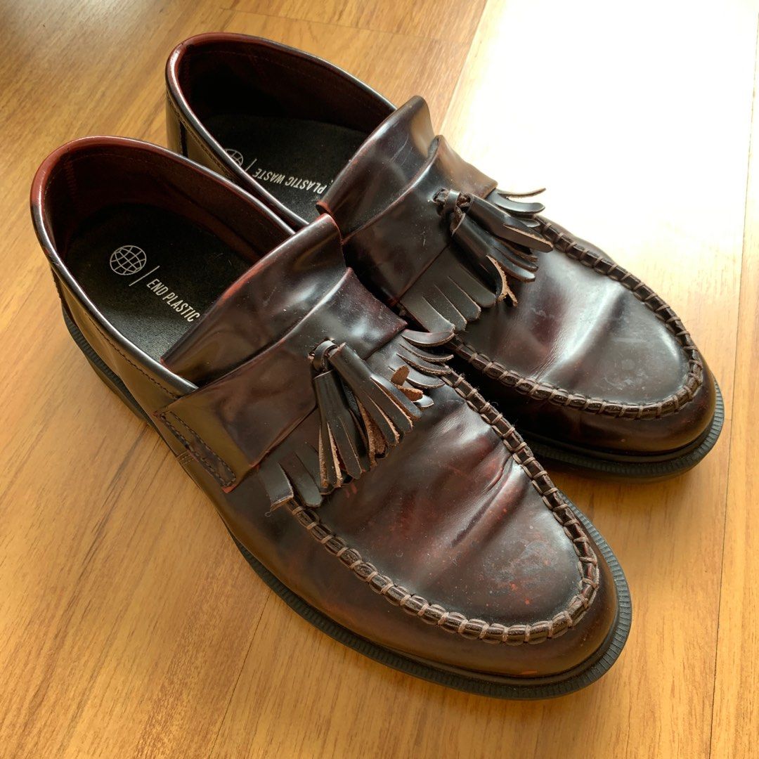 Dr martens cherry red loafers clearance