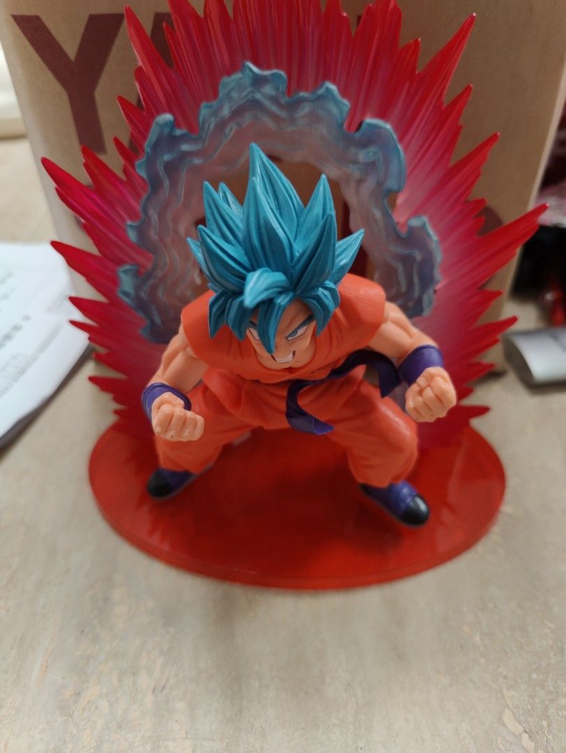 Original Bandai Dragon Ball SHF Super Saiyan God Son Goku Kaio-Kem