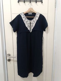 Dress Navy Bisa Bumil