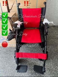 Electric wheelchair Red