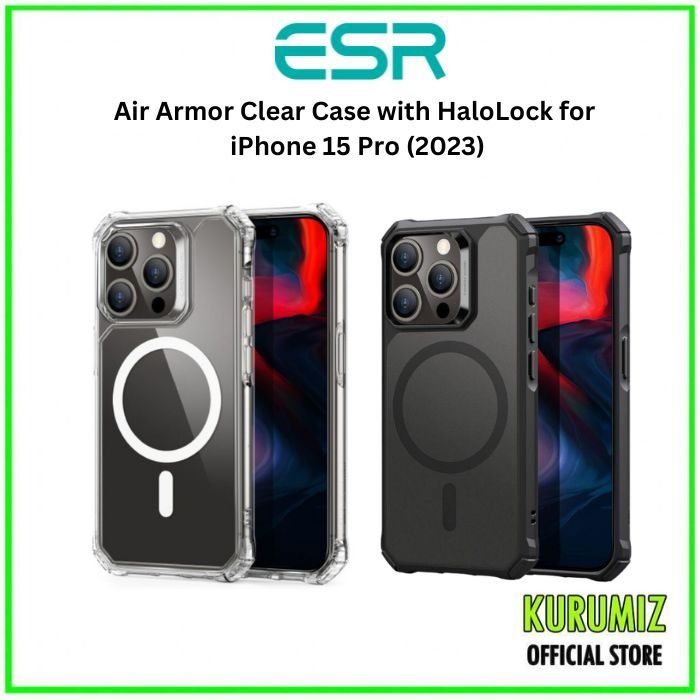 ESR iPhone 13 Pro Max Air Armor Clear Case (HaloLock) Clear