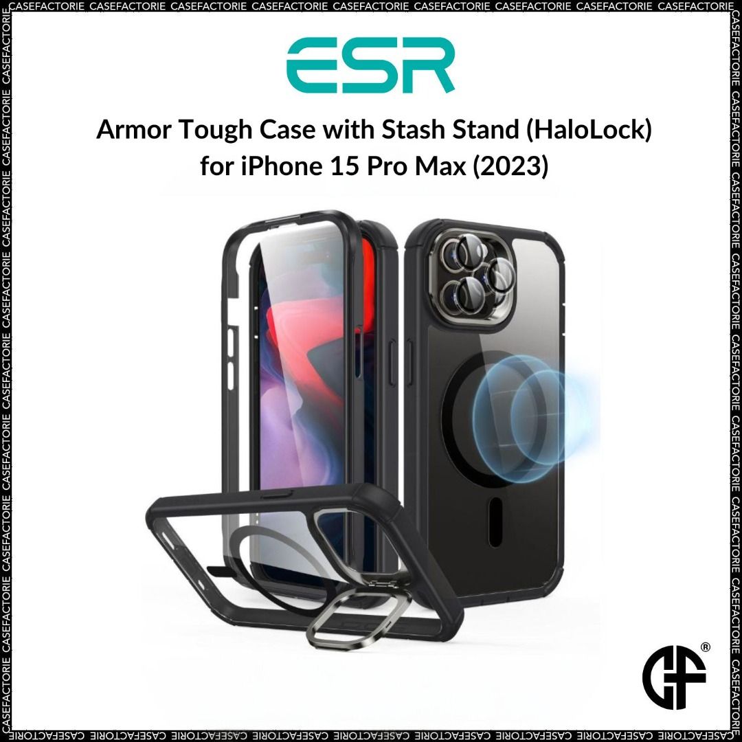 iPhone 14 Pro Classic Hybrid Case with Stash Stand
