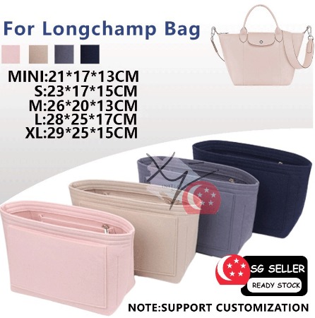 Felt Insert Bag Organiser Fits for Longchamp LE PLIAGE Tote Handbag Travel  Inner Bag Organizer KENCH0352, Women's Fashion, Watches & Accessories,  Other Accessories on Carousell