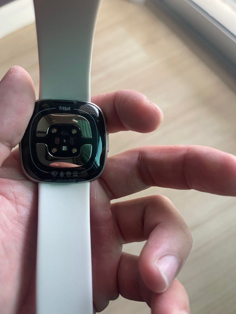 Fitbit Sense 2 Lunar White Men s Fashion Watches Accessories