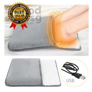 [FREE 🚚] 1Pcs Fast Heating Technology USB Electric Heated Foot Warmers / Portable Ultra Soft Flannel Fleece Foot Heating Pad for Men
