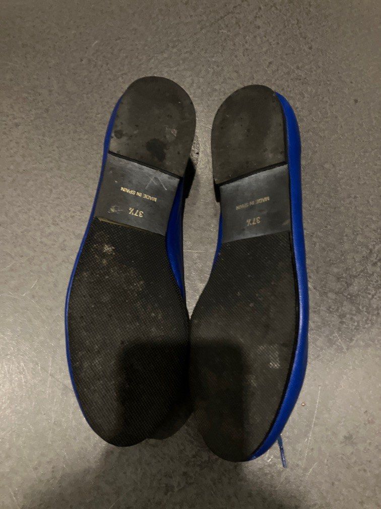 French Sole India flats in blue