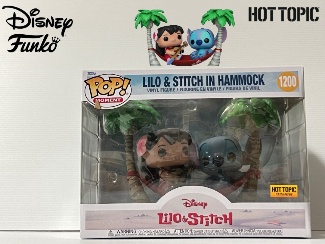 Funko Pop Moment #1200 - Lilo Stitch - Lilo Stitch in Hammock (Hot