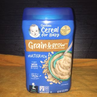GERBER | Grain & Grow  Multigrain Cereal for Baby (16oz/454g)