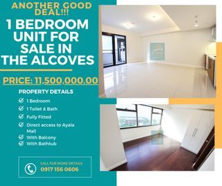 Great deal! Spacious 1-Bedroom Unit with Stunning Views in The Alcoves, Cebu Business Park