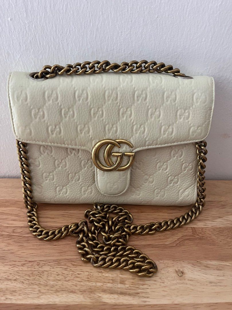 Gucci Sling Bag in Vanilla Women s Fashion Bags Wallets Cross