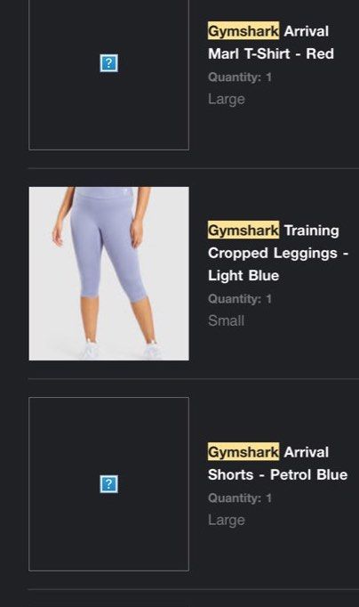 Gymshark Training Cropped Leggings - Light Blue