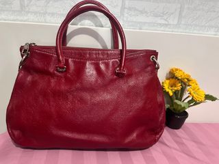 Handbag LV red Ori Leather