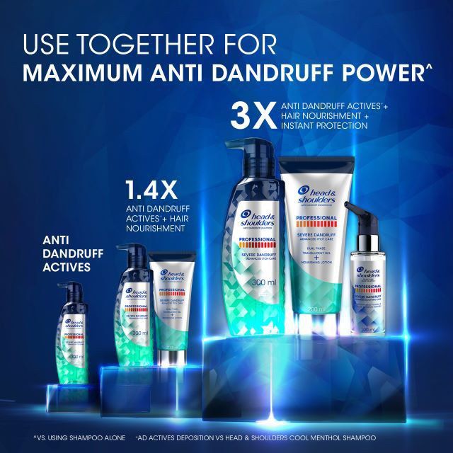 BN Set Heads & Shoulders Professional for Severe Dandruff Set ( Shampoo , Conditioner , Leave