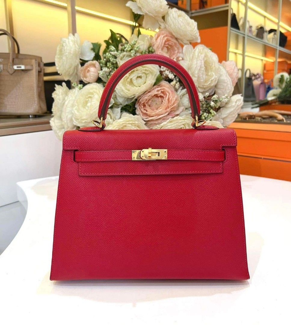 Hermes - Etain Kelly Depeche 25 in Togo with PHW, Luxury, Bags & Wallets on  Carousell