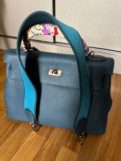 Hermes Kelly Danse Deep Blue Evercolor GHW - Lilac Blue London