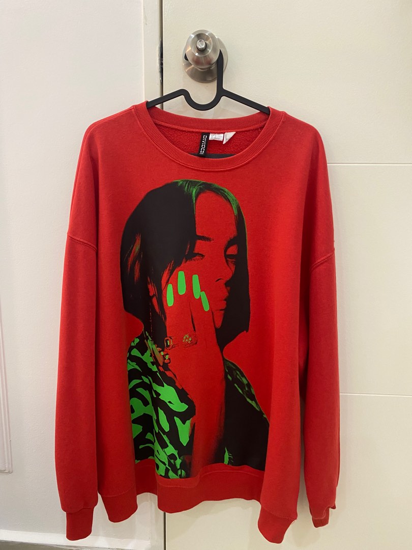 H M BILLIE EILISH SWEATSHIRT Women s Fashion Tops Other Tops on
