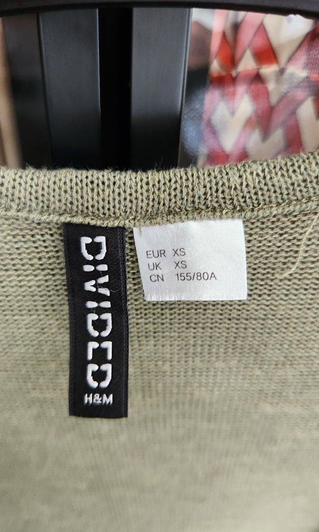 Olive green outlet cardigan h&m
