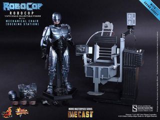 Hot Toys 1/6 Robocop With Mechanical Chair Diecast Metal Collectible Figure Rare