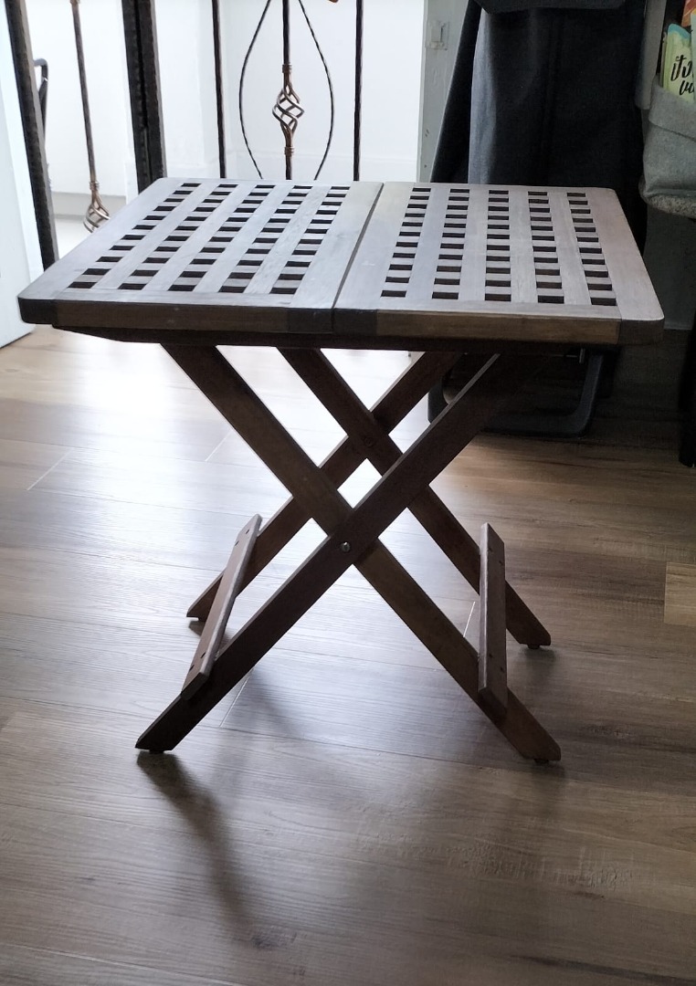 IKEA WOODEN FOLDABLE TABLE 50 x 50 x 50cms, Furniture & Home