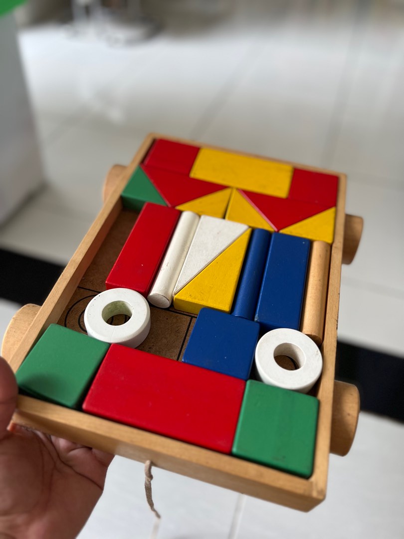 Ikea wooden block, Toys & Collectibles, Mainan di Carousell