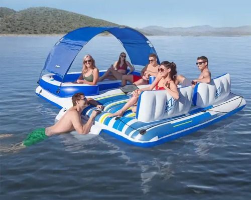 INFLATABLE FLOATING BED FOR 6 PERSON (Category: Water Sports) located in Caloocan City. Submitted by 09051674995 (Listing ID 1257436707, Image 2). Description: Size: 373*264*73CM Packing Details: 1pcs/opp bag 1pcs/carton.