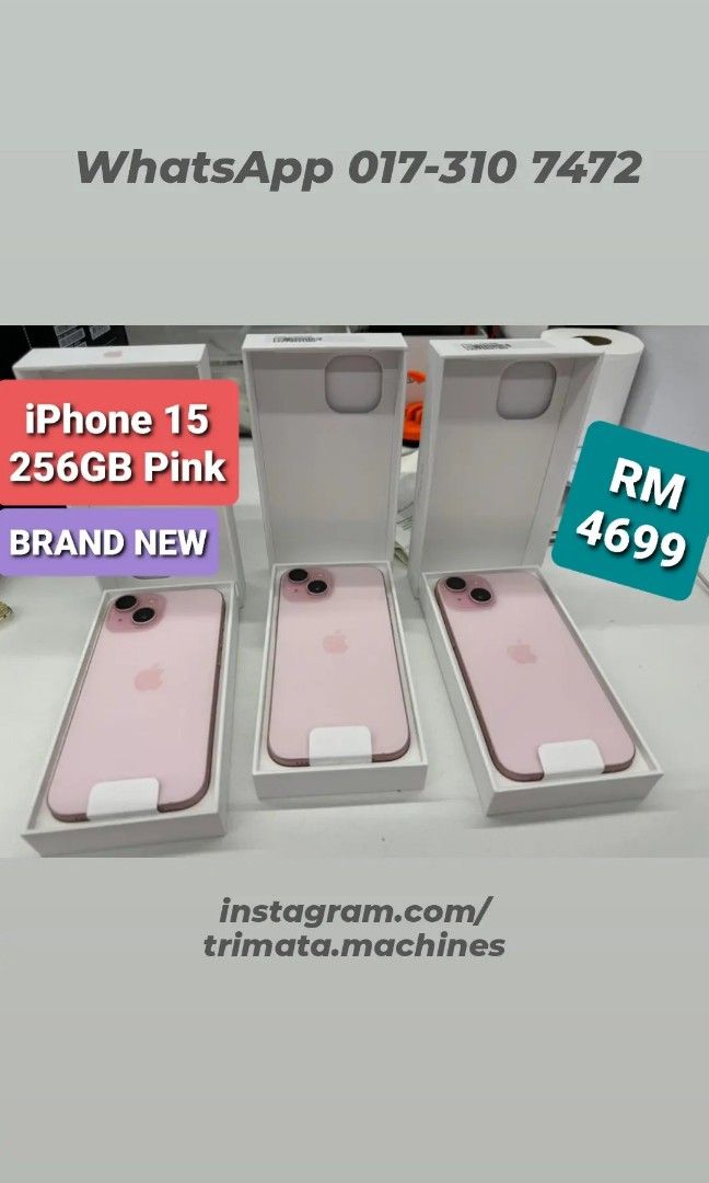 iPhone 15 256 GB, Rosa - Apple