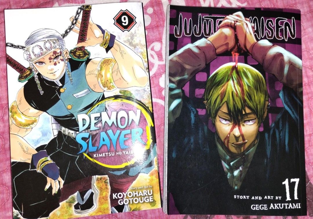Jujutsu Kaisen and Demon slayer @ Kimetsu no Yaiba manga, Hobbies & Toys,  Collectibles & Memorabilia, J-pop on Carousell