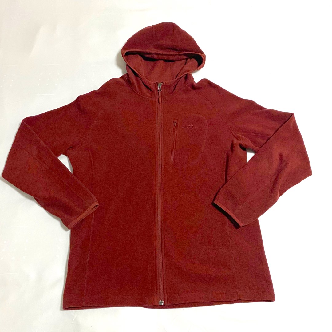 Red zip on sale up hoodie mens