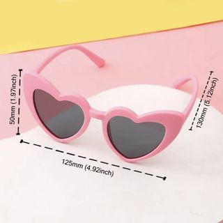 Kids Heart Sunglasses Pink